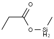 Propionic acid methylsilyl ester Struktur