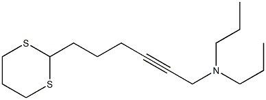 6-(1,3-Dithian-2-yl)-N,N-dipropyl-2-hexyn-1-amine Struktur