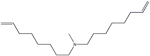 N-Methyl-N,N-di(7-octenyl)amine Struktur