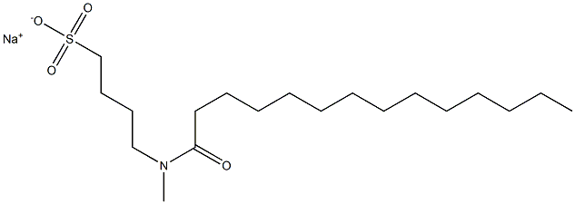 4-(N-Tetradecanoyl-N-methylamino)-1-butanesulfonic acid sodium salt Struktur