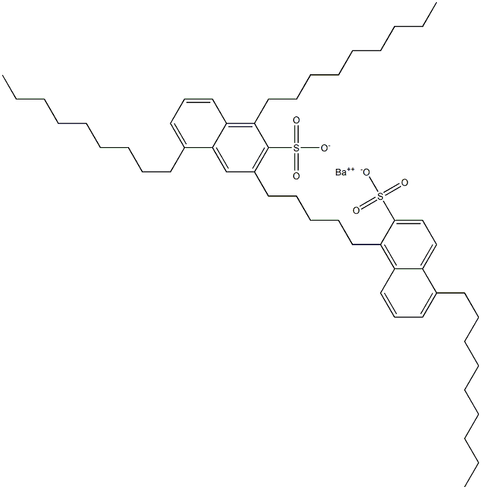 Bis(1,5-dinonyl-2-naphthalenesulfonic acid)barium salt Struktur