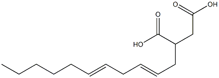 (2,5-Undecadienyl)succinic acid Struktur