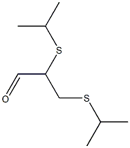 2,3-Di(isopropylthio)propionaldehyde Struktur