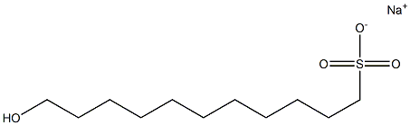 11-Hydroxyundecane-1-sulfonic acid sodium salt Struktur