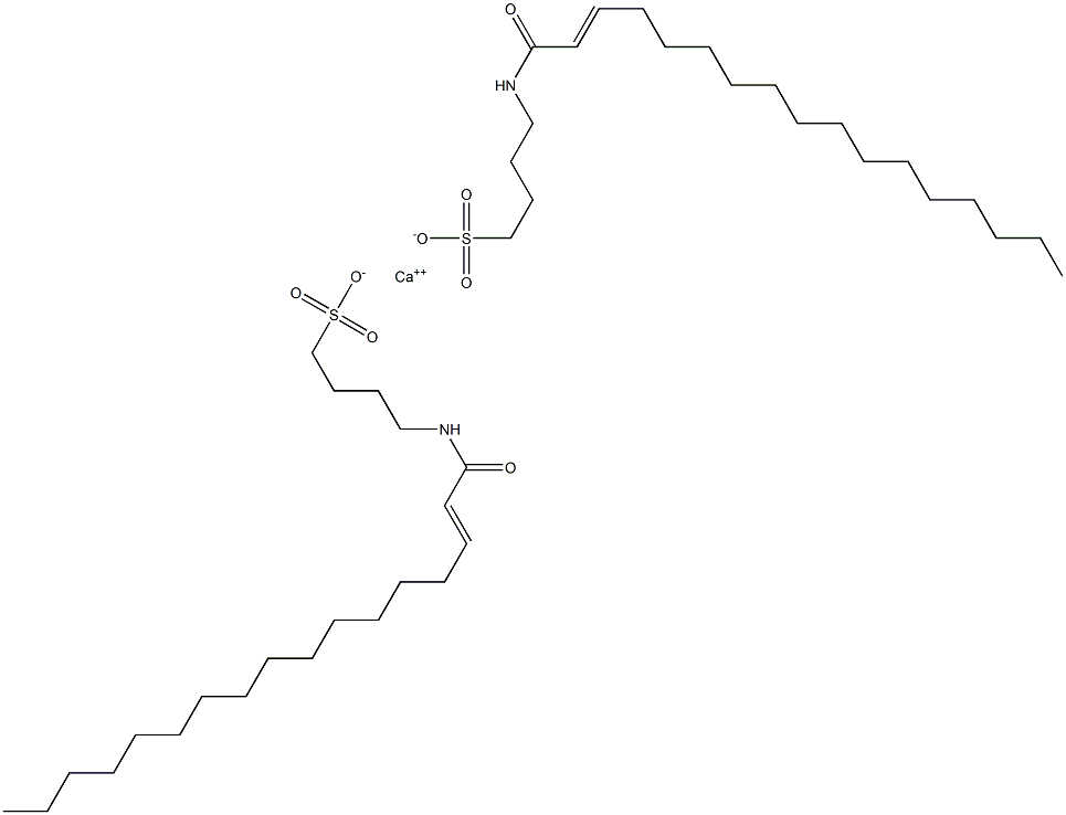 Bis[4-(2-heptadecenoylamino)-1-butanesulfonic acid]calcium salt Struktur