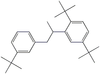 2-(2,5-Di-tert-butylphenyl)-1-(3-tert-butylphenyl)propane Struktur