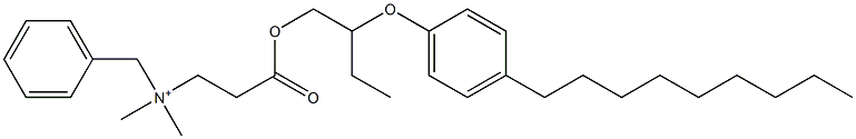 N,N-Dimethyl-N-benzyl-N-[2-[[2-(4-nonylphenyloxy)butyl]oxycarbonyl]ethyl]aminium Struktur