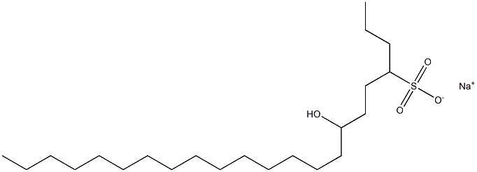 7-Hydroxydocosane-4-sulfonic acid sodium salt Struktur