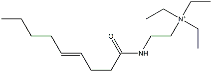 N,N,N-Triethyl-2-(4-nonenoylamino)ethanaminium Struktur