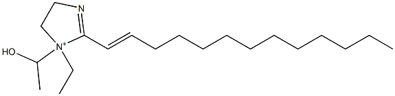 1-Ethyl-1-(1-hydroxyethyl)-2-(1-tridecenyl)-2-imidazoline-1-ium Struktur