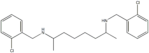 N-(2-Chlorobenzyl)-7-[(2-chlorobenzyl)amino]-2-octanamine Struktur