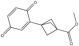 3-(3,6-Dioxo-1,4-cyclohexadienyl)bicyclo[1.1.1]pentane-1-carboxylic acid methyl ester Struktur