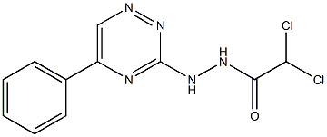 N'-(5-Phenyl-1,2,4-triazin-3-yl)dichloroacetohydrazide Struktur