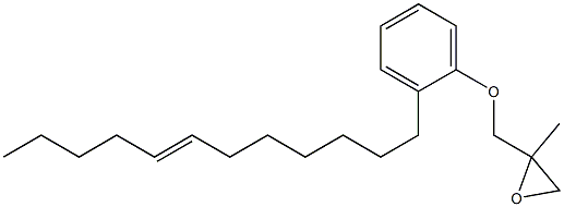 2-(7-Dodecenyl)phenyl 2-methylglycidyl ether Struktur