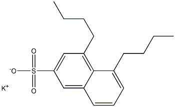 4,5-Dibutyl-2-naphthalenesulfonic acid potassium salt Struktur