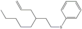 4-(2-Phenylthioethyl)-1-nonene Struktur