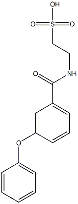 N-(3-Phenoxybenzoyl)taurine Struktur