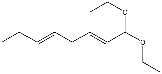 2,5-Octadienal diethyl acetal Struktur