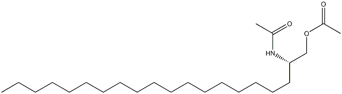 (-)-N-[(S)-1-(Acetyloxymethyl)nonadecyl]acetamide Struktur