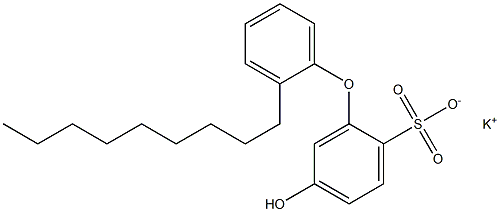 5-Hydroxy-2'-nonyl[oxybisbenzene]-2-sulfonic acid potassium salt Struktur