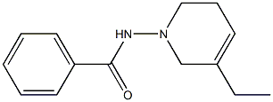 1-(Benzoylamino)-5-ethyl-1,2,3,6-tetrahydropyridine Struktur