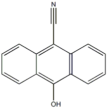 10-Hydroxyanthracene-9-carbonitrile Struktur