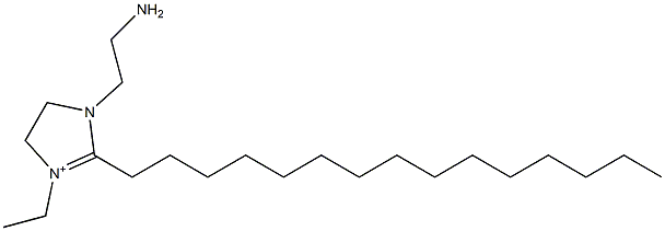 1-(2-Aminoethyl)-3-ethyl-4,5-dihydro-2-pentadecyl-1H-imidazol-3-ium Struktur