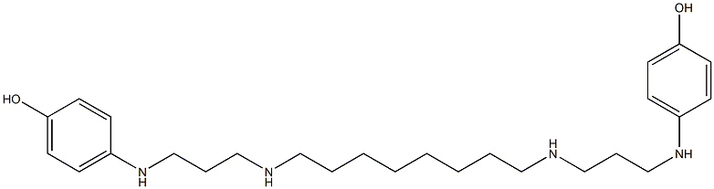 4,4'-[1,8-Octanediylbis(imino-1,3-propanediylimino)]bis(phenol) Struktur