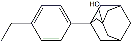 3-Hydroxy-1-(4-ethylphenyl)adamantane Struktur