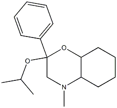 Octahydro-2-isopropyloxy-4-methyl-2-phenyl-2H-1,4-benzoxazine Struktur