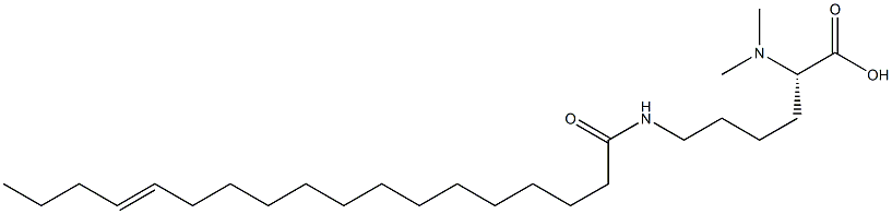 N6-(14-Octadecenoyl)-N2,N2-dimethyllysine Struktur