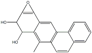 8,9-Dihydro-8,9-dihydroxy-10,11-epoxy-7-methylbenz[a]anthracene Struktur