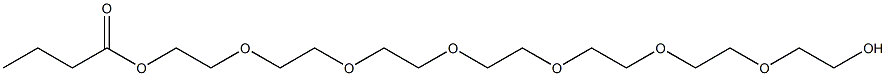 Butyric acid 2-[2-[2-[2-[2-[2-(2-hydroxyethoxy)ethoxy]ethoxy]ethoxy]ethoxy]ethoxy]ethyl ester Struktur