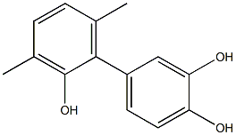 3',6'-Dimethyl-1,1'-biphenyl-2',3,4-triol Struktur