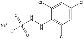 2-(2,4,6-Trichlorophenyl)hydrazinesulfonic acid sodium salt Struktur