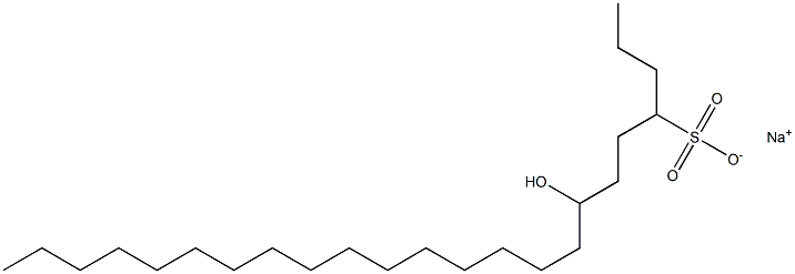 7-Hydroxytricosane-4-sulfonic acid sodium salt Struktur