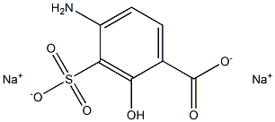 4-Amino-3-sulfosalicylic acid disodium salt Struktur