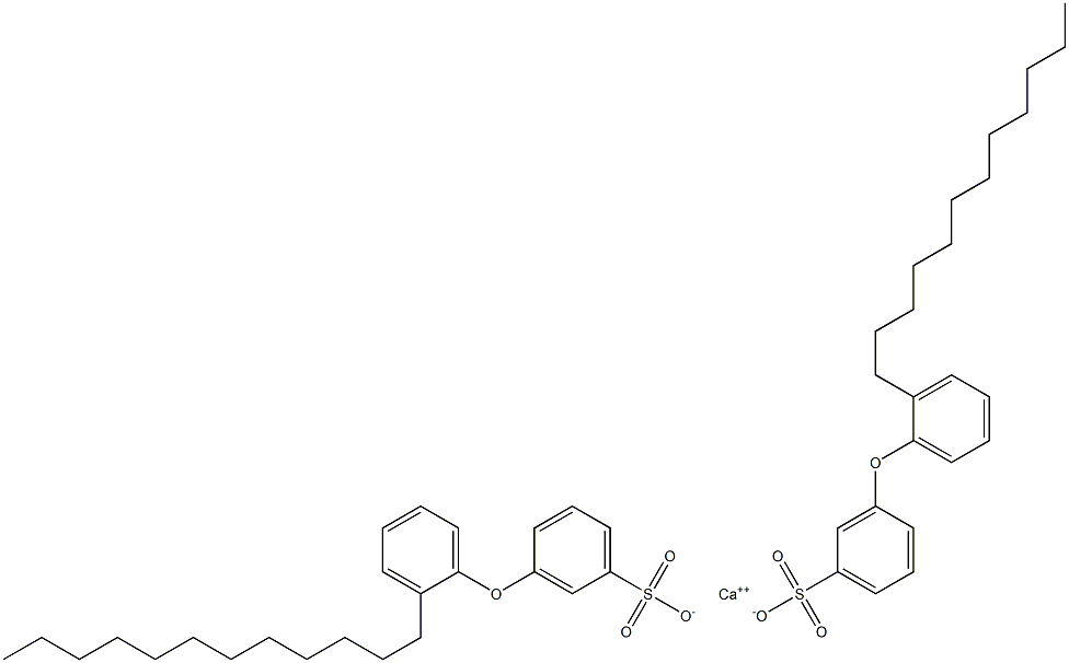 Bis[3-(2-dodecylphenoxy)benzenesulfonic acid]calcium salt Struktur