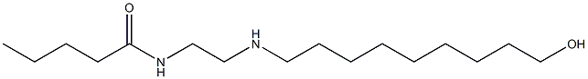 N-[2-[(9-Hydroxynonyl)amino]ethyl]valeramide Struktur