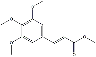 (E)-3-(3,4,5-Trimethoxyphenyl)propenoic acid methyl ester Struktur