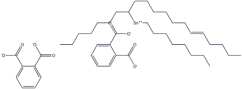 Bis[phthalic acid 1-(7-dodecenyl)]dioctyltin(IV) salt Struktur