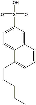 5-Pentyl-2-naphthalenesulfonic acid Struktur