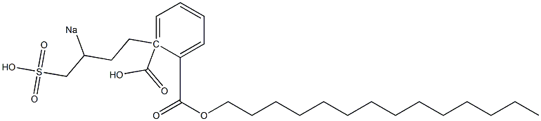 Phthalic acid 1-tetradecyl 2-(3-sodiosulfobutyl) ester Struktur