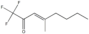 Trifluoromethyl[(E)-2-methyl-1-hexenyl] ketone Struktur