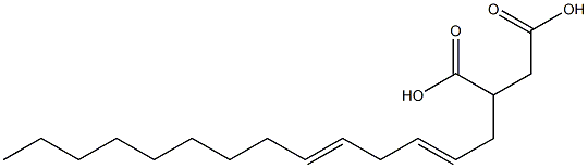 (2,5-Tetradecadienyl)succinic acid Struktur