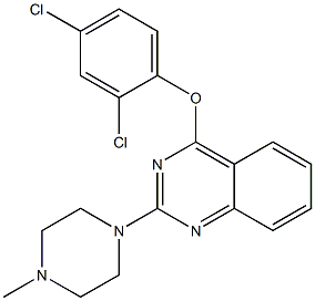 2-[4-Methyl-1-piperazinyl]-4-(2,4-dichlorophenoxy)quinazoline Struktur