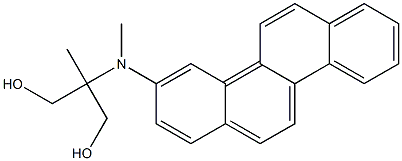 2-[(Chrysen-3-yl)methylamino]-2-methyl-1,3-propanediol Struktur