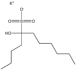 5-Hydroxyundecane-5-sulfonic acid potassium salt Struktur