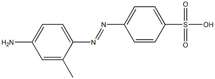 4-(4-Amino-2-methylphenylazo)benzenesulfonic acid Struktur