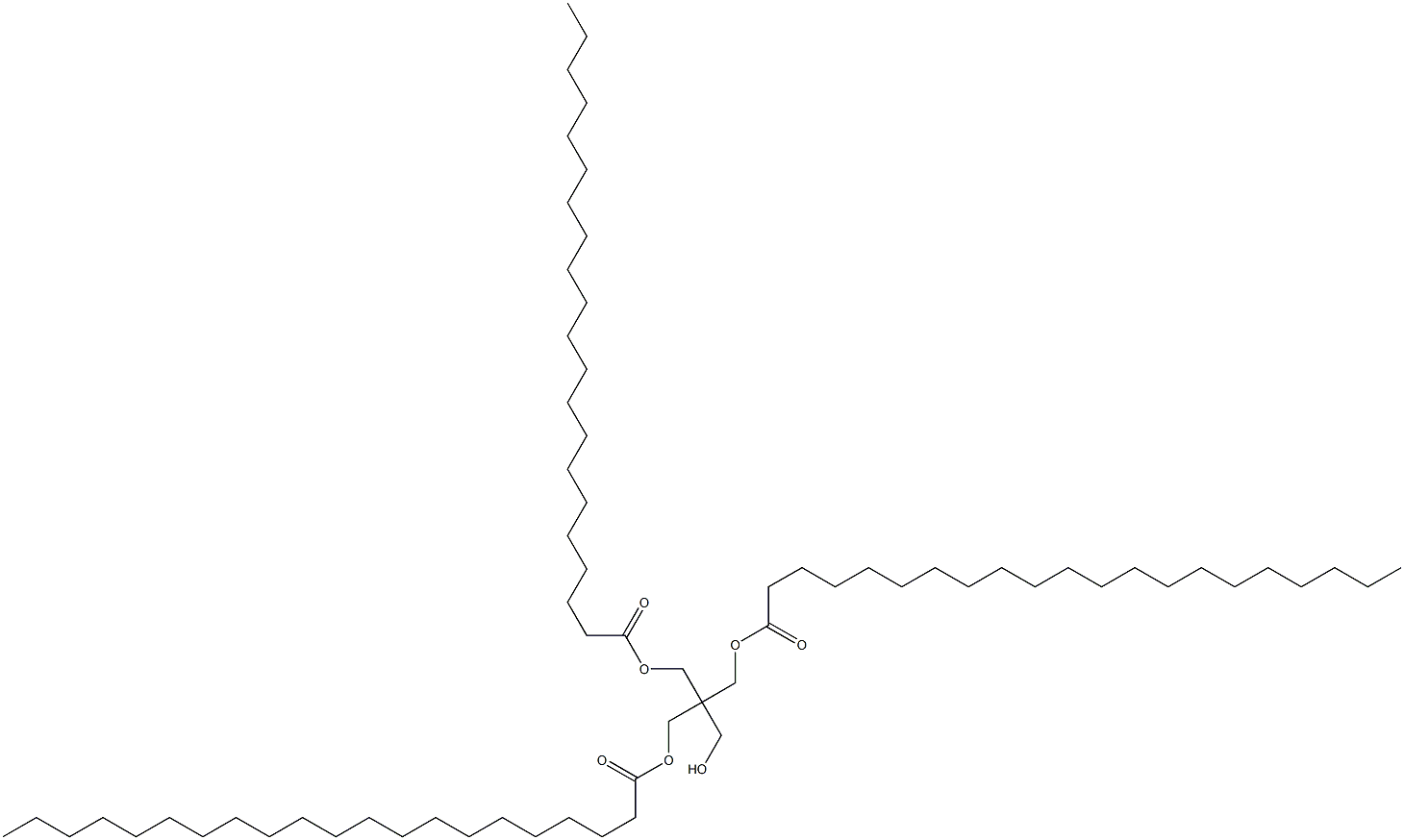 Dihenicosanoic acid 2-(hydroxymethyl)-2-[(1-oxohenicosyloxy)methyl]-1,3-propanediyl ester Struktur